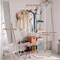 Coat Rack Freestanding Clothing Rack with Shelves Garment Racks for Hanging Clothes with Shoe Rack